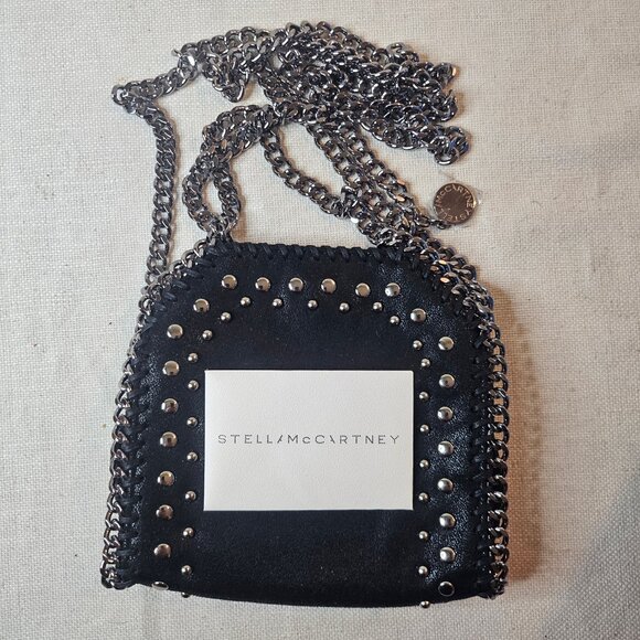 Stella McCartney Handbags - Stella McCartney Falabella Studded Tiny Tote Bag With Card
